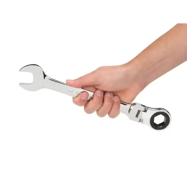 TEKTON 23 mm Flex-Head Ratcheting Combination Wrench