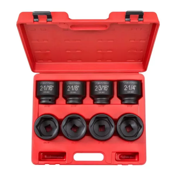 TEKTON 3/4 in. Drive 2-1/16 - 2-1/2 in. 6-Point Shallow Impact Socket Set