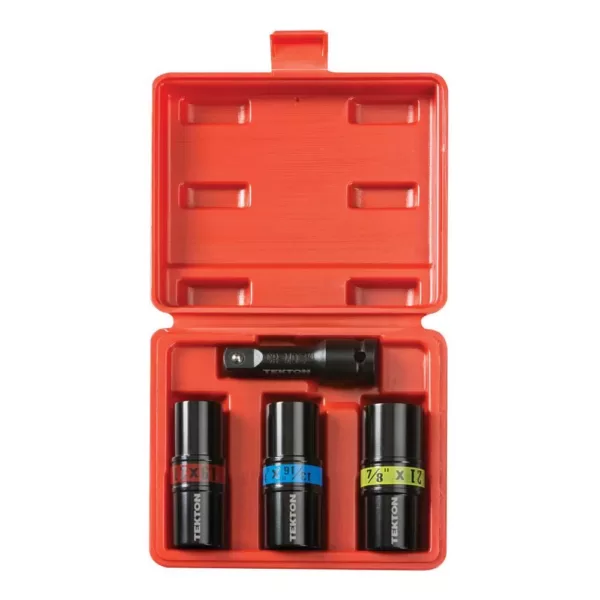 TEKTON 1/2 in. Drive Impact Flip Socket Set (4-Piece)