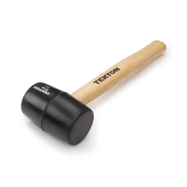 TEKTON 8 oz. Wood Handle Rubber Mallet