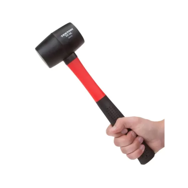 TEKTON 16 oz. Fiberglass Handle Rubber Mallet