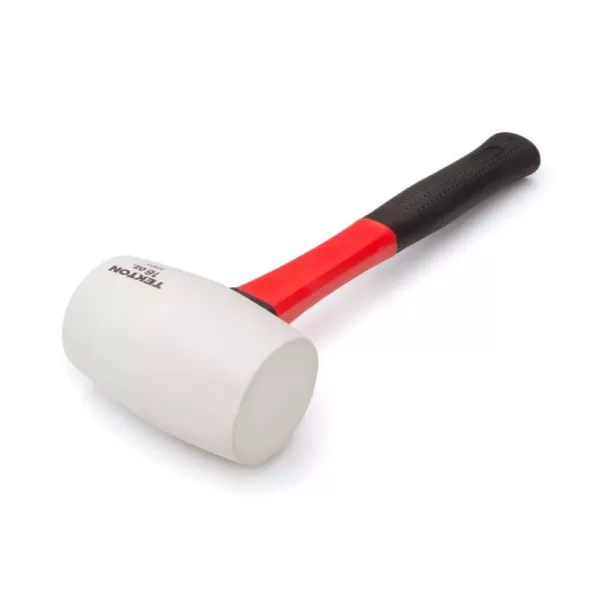 TEKTON 16 oz. Fiberglass Handle White Rubber Mallet