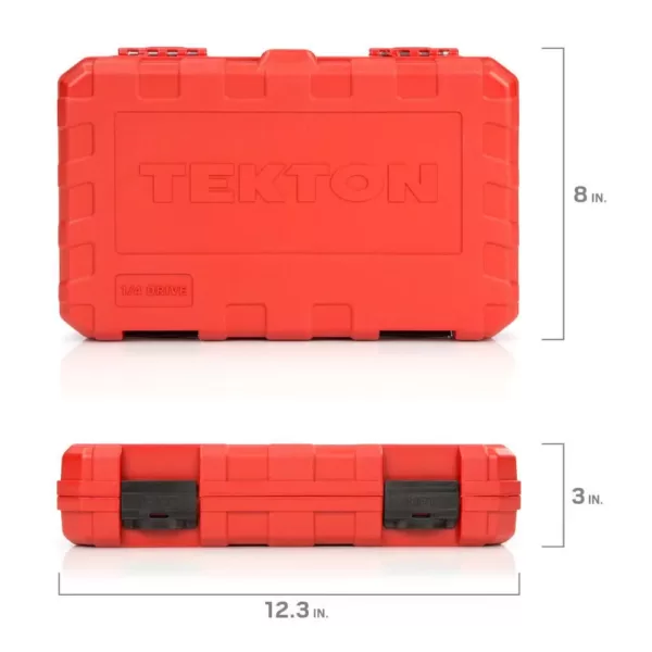 TEKTON 1/4 in. Drive 5/32-9/16 in., 5-14 mm 6-Point Socket Set (51-Piece)