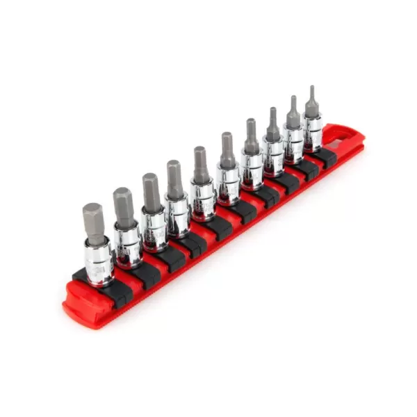 TEKTON 1/4 in. Drive Hex Bit Socket Set (10-Piece)