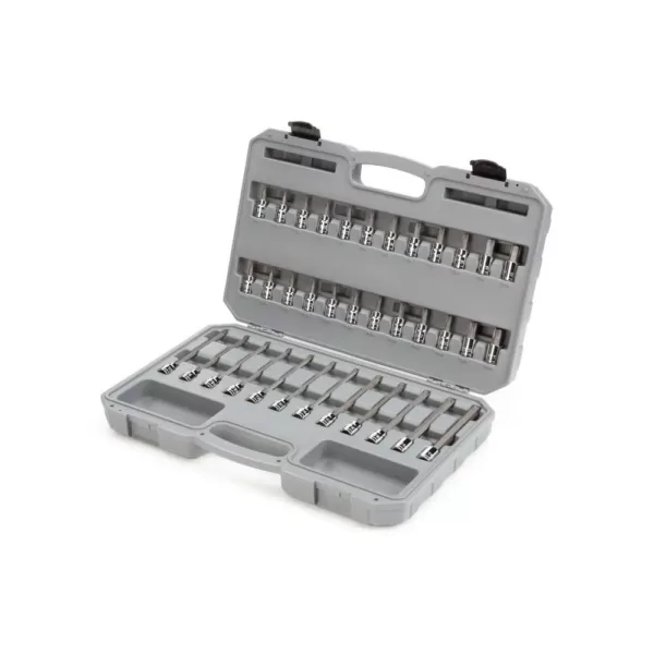 TEKTON 3/8 in. Drive Torx and Tamper-Resistant Torx Bit Socket Set (36-Piece)