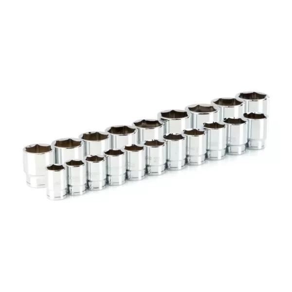 TEKTON 1/2 in. Drive 6-Point Socket Set (20-Piece)