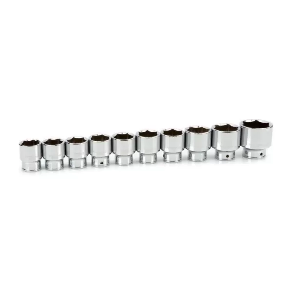 TEKTON 3/4 in. Drive 6-Point Socket Set, 32 mm - 50 mm (10-Piece)