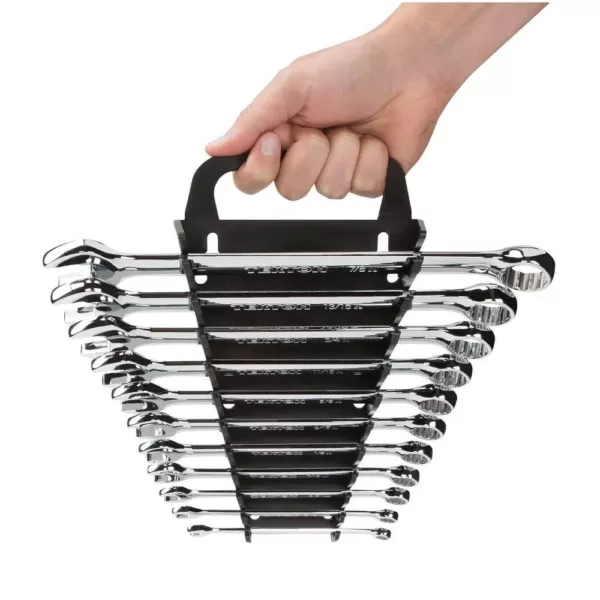 TEKTON 5.75 in. 11-Tool Store-and-Go Wrench Rack Keeper in Black