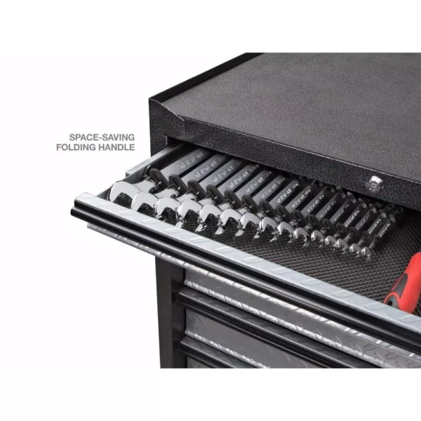 TEKTON 7.5 in. 15-Tool Store-and-Go Wrench Rack Keeper in Black