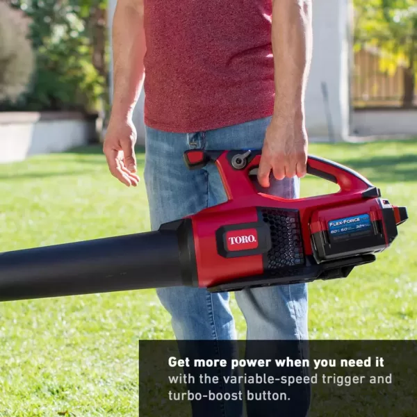 Toro 115 MPH 605 CFM 60-Volt Max Lithium-Ion Brushless Cordless Leaf Blower - 2.5 Ah Battery and Charger Included