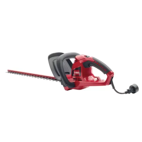 Toro 22 in. 4.0-Amp Electric Corded Hedge Trimmer, Gripped Handle with Dual Action Blades