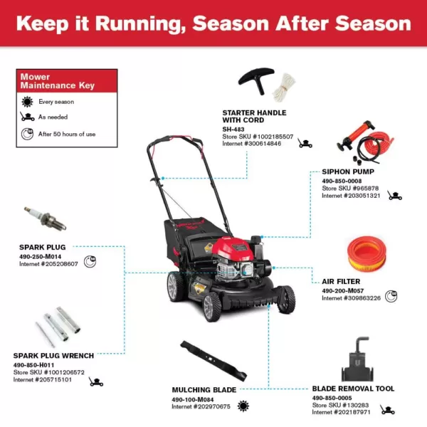 Troy-Bilt XP 21 in. 149 cc Gas Vertical Storage Walk Behind Push Mower with 3-in-1 TriAction Cutting System