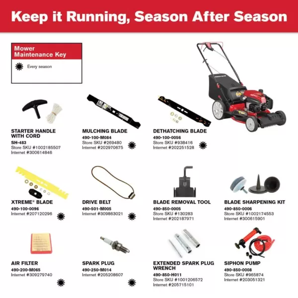 Troy-Bilt 21 in. 159 cc Gas Walk Behind Self Propelled Lawn Mower with Check Don't Change Oil, 3-in-1 TriAction Cutting System