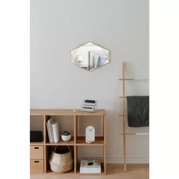 Umbra Prisma Mirror Clear Brass (22.38 in. H 17 in. W )