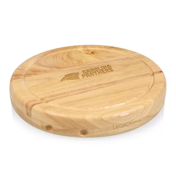 TOSCANA Carolina Panthers Circo Wood Cheese Board Set with Tools