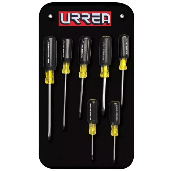 URREA Cushion Grip Screwdriver Set (7-Piece)