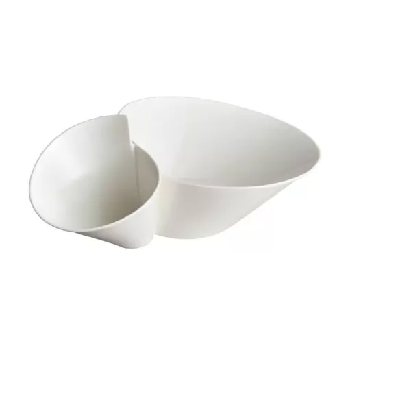 Villeroy & Boch New Wave White Porcelain Chip and Dip Bowl