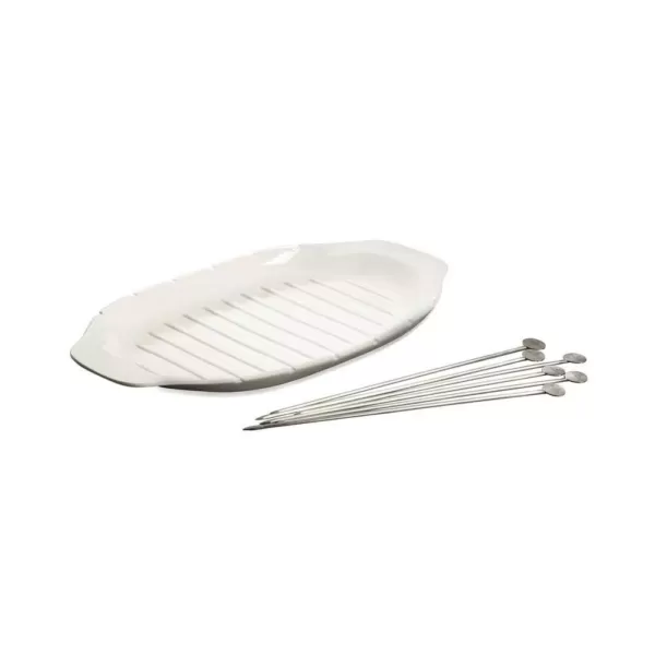 Villeroy & Boch BBQ Passion White Porcelain Kebab Platter