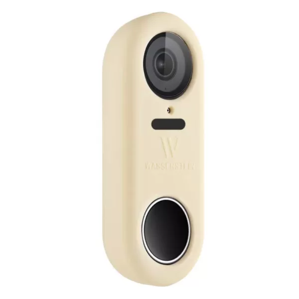 Wasserstein Beige Protective Silicone Skin Compatible with Google Nest Hello Video Doorbell - Extra-Layer of Protection