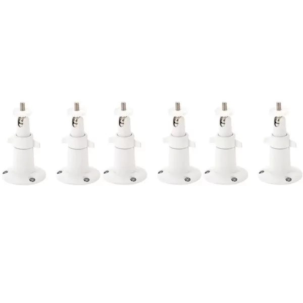 Wasserstein White Security Wall Mount for Arlo/Arlo Pro (6-Pack)