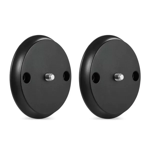 Wasserstein Magnetic Wall Mount for Google Nest Cam IQ Indoor - Mount Your Camera with Screws or Magnets, Black (2-Pack)