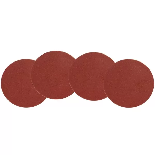 WEN 12 in. 40-Grit Adhesive-Backed Disc Sandpaper (4-Pack)