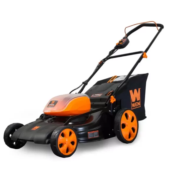 WEN 19 in. 40-Volt MAX Lithium-Ion Cordless Battery 3-in-1 Walk Behind Push Lawn Mower with 16 Gal. Bag (Tool-Only)