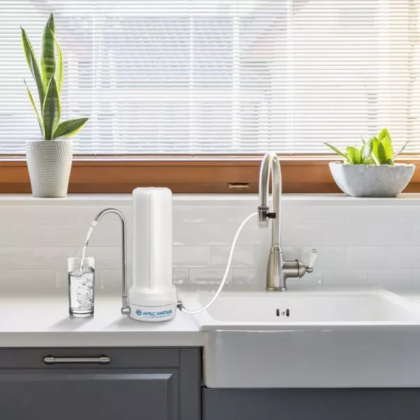 APEC Water Systems Countertop 4-in-1 Ceramic Ultra Drinking Water Filter System