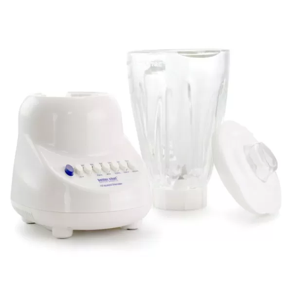 Better Chef 8 oz. 450-Watt 10-Speed 4 White Blender