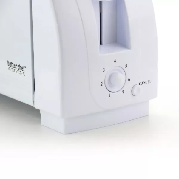 Better Chef 2-Slice White Wide Slot Toaster