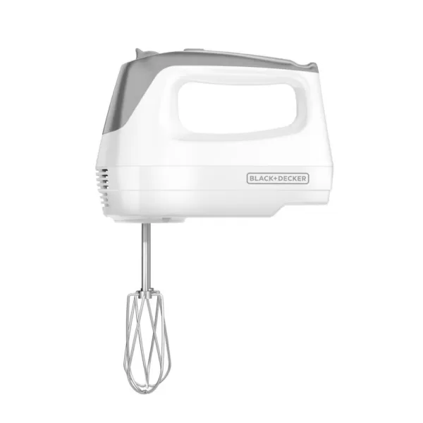 BLACK+DECKER 5-Speed White Hand Mixer