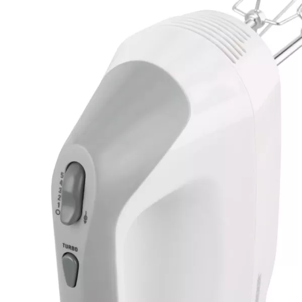 BLACK+DECKER 5-Speed White Hand Mixer