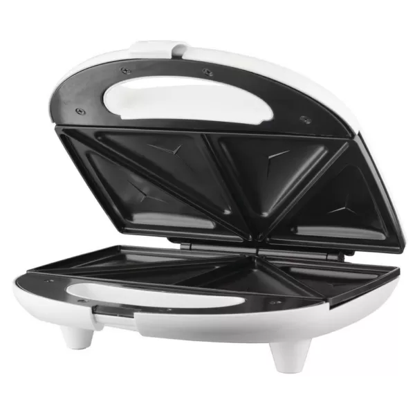 Brentwood Appliances 750-Watt White Dual Sandwich Maker