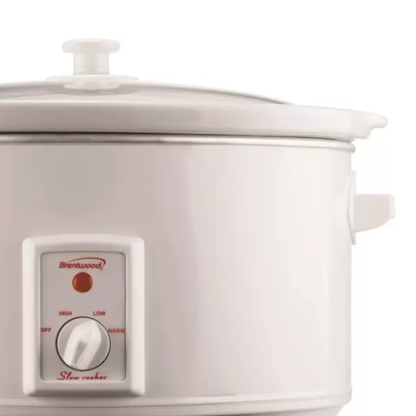 Brentwood Appliances 8 Qt. White Slow Cooker