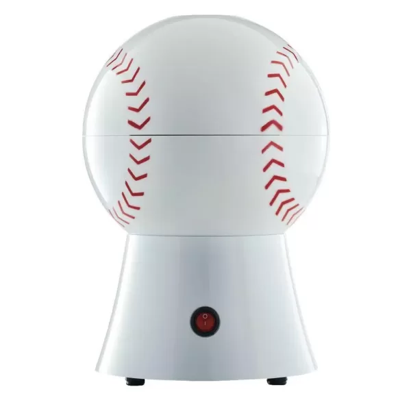 Brentwood Baseball 2 oz. White Countertop Popcorn Machine