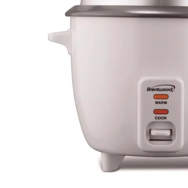 Brentwood 10-Cup White Steam Rice Cooker