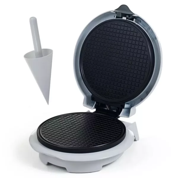 Chef Buddy Single Waffle White Waffle Cone Waffle Maker