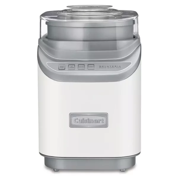 Cuisinart Cool Creations 2 Qt. White Electric Ice Cream Maker with Recipe Booklet