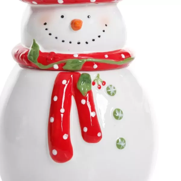 Gibson Home Jolly Plenitude Snowman Stoneware Cookie Jar