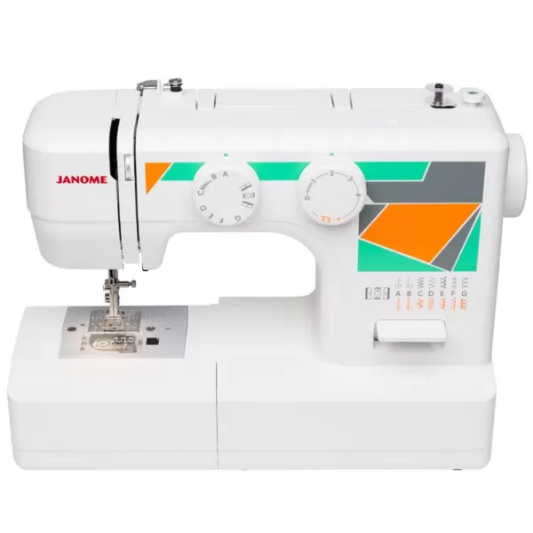 Janome MOD-15 Easy-to-Use Sewing Machine with Top Drop-In Bobbin System