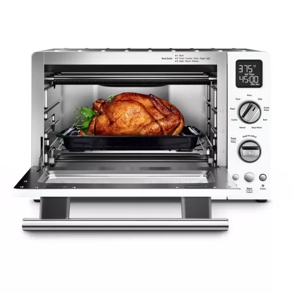 KitchenAid 2000 W 4-Slice White Convection Toaster Oven with Non-Stick Pan, Broiling Rack and Cooling Rack