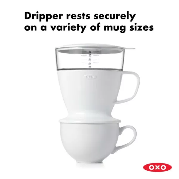 OXO Good Grips 1.5-Cup White Pour-Over Coffee Maker