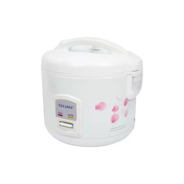 Tayama 10-Cup White Rice Cooker with Steamer and Non-Stick Inner Pot