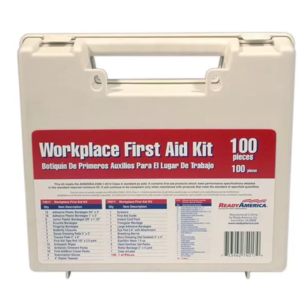 Ready America Workplace First Aid Kit (100-Piece)