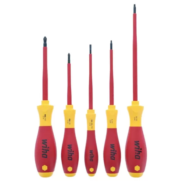 Wiha 5-Piece Insulated SoftFinish Screwdriver Set