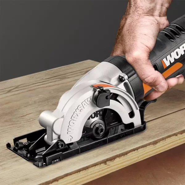 Worx POWER SHARE 20-Volt Worxsaw 3-3/8 in. Compact Circular Saw (Tool Only)