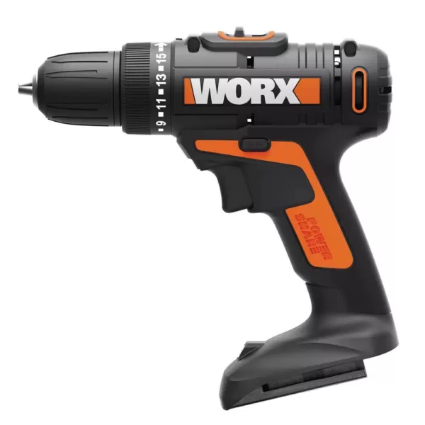 Worx POWER SHARE 20-Volt Lithium-Ion Cordless 3/8 in. 2-Speed Drill Driver (Tool-Only)