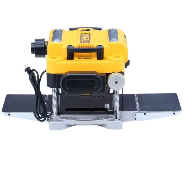 DEWALT 15 Amp Corded 13 in. Heavy-Duty 2-Speed Thickness Planer with (3) Knives, In Feed Table and Out Feed Table