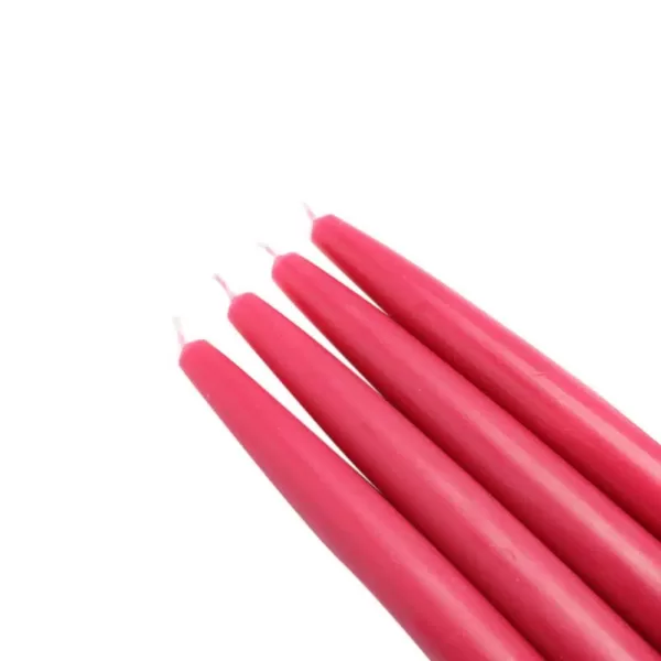 Zest Candle 6 in. Red Taper Candles (12-Set)